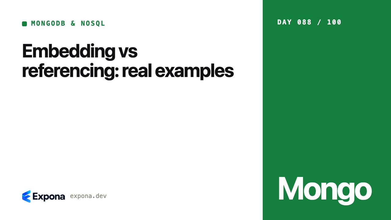 Embedding vs referencing: real examples, explained simply
