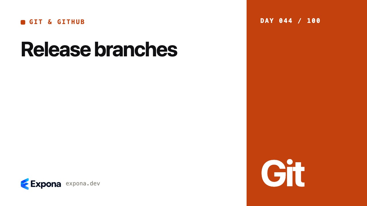 Release branches: Git & GitHub best practices explained