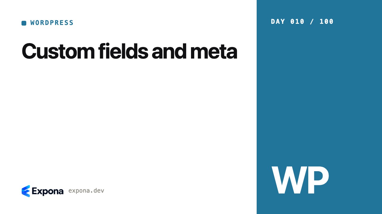 Custom fields and meta: a WordPress guide for developers