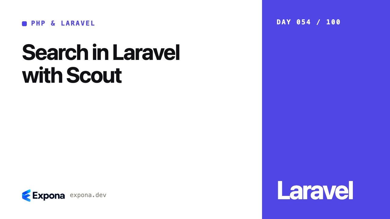 Search in Laravel with Scout in PHP & Laravel Development