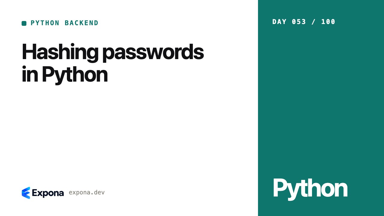 Hashing passwords in Python: what developers should know
