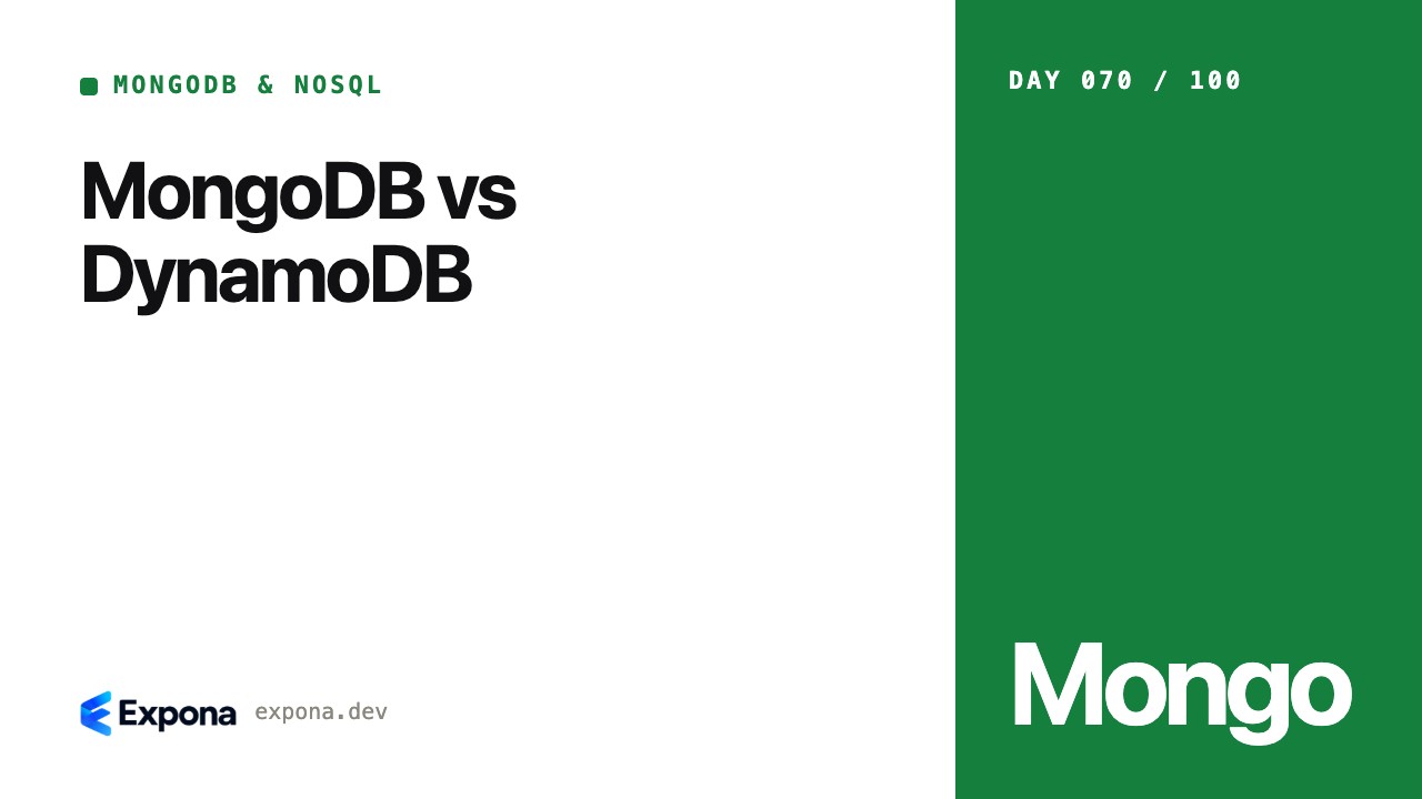 MongoDB vs DynamoDB: a practical MongoDB & NoSQL guide