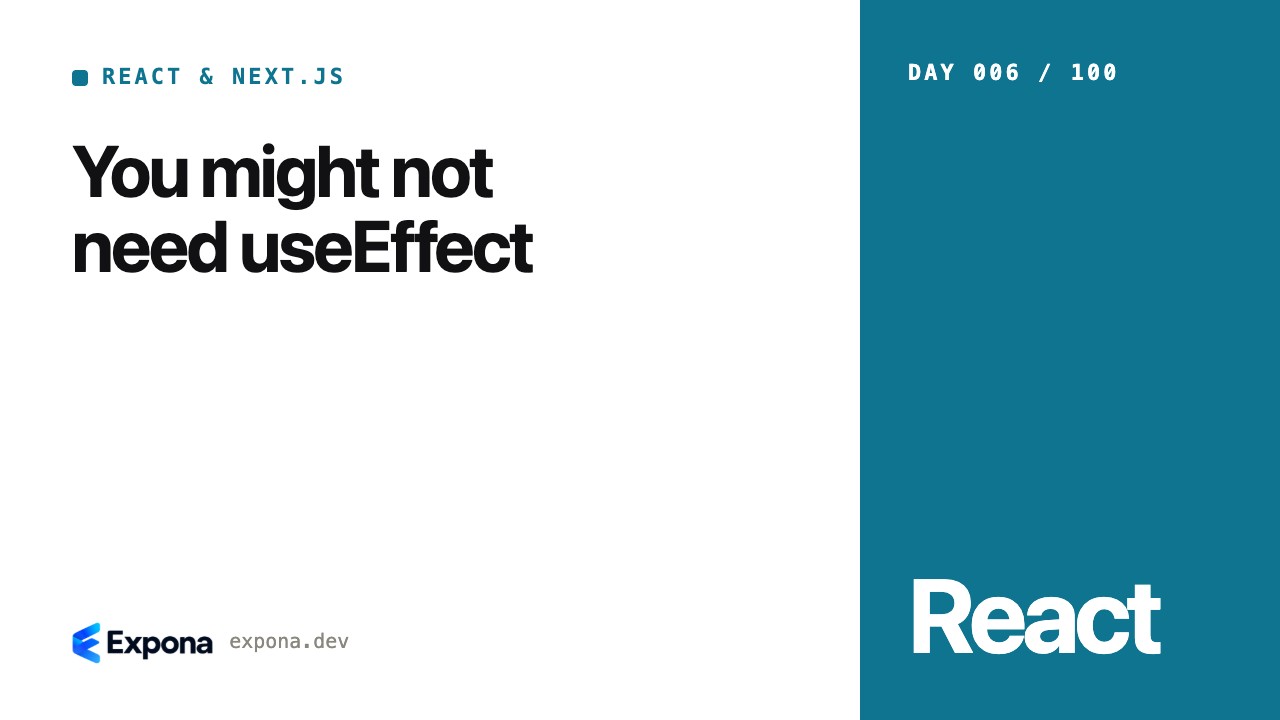 You might not need useEffect: what developers should know