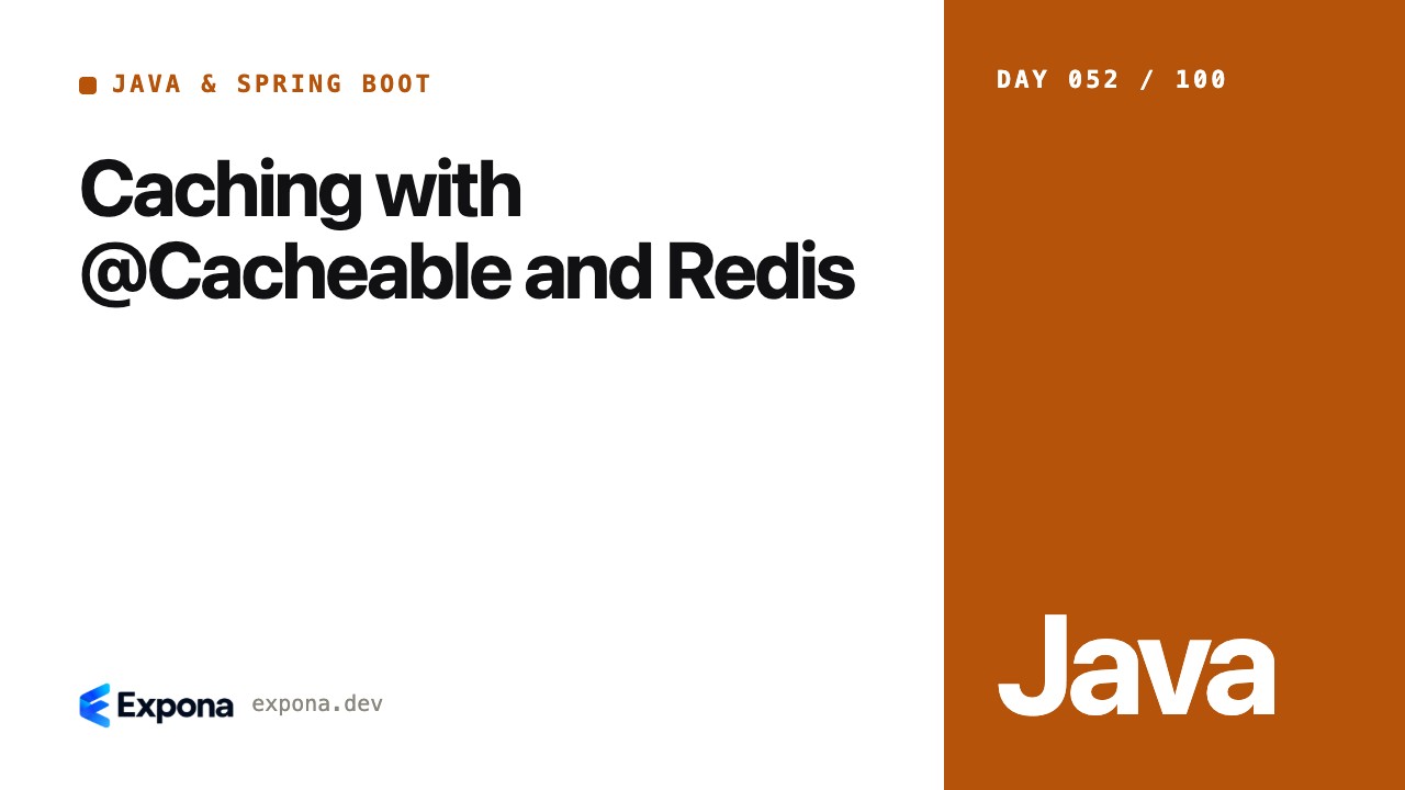 Caching with @Cacheable and Redis in Java & Spring Boot
