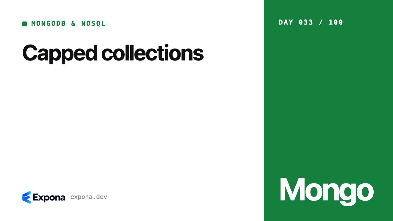 Capped collections: a MongoDB & NoSQL guide for developers