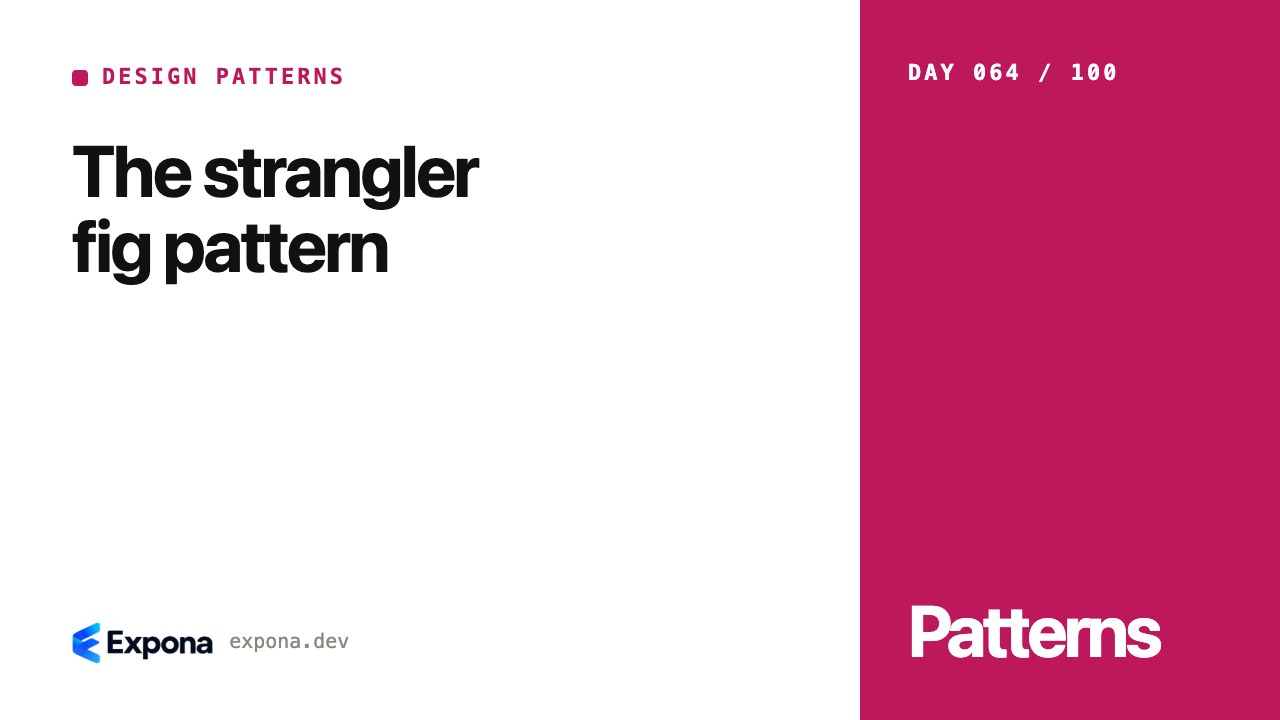The strangler fig pattern in Design Patterns in Practice
