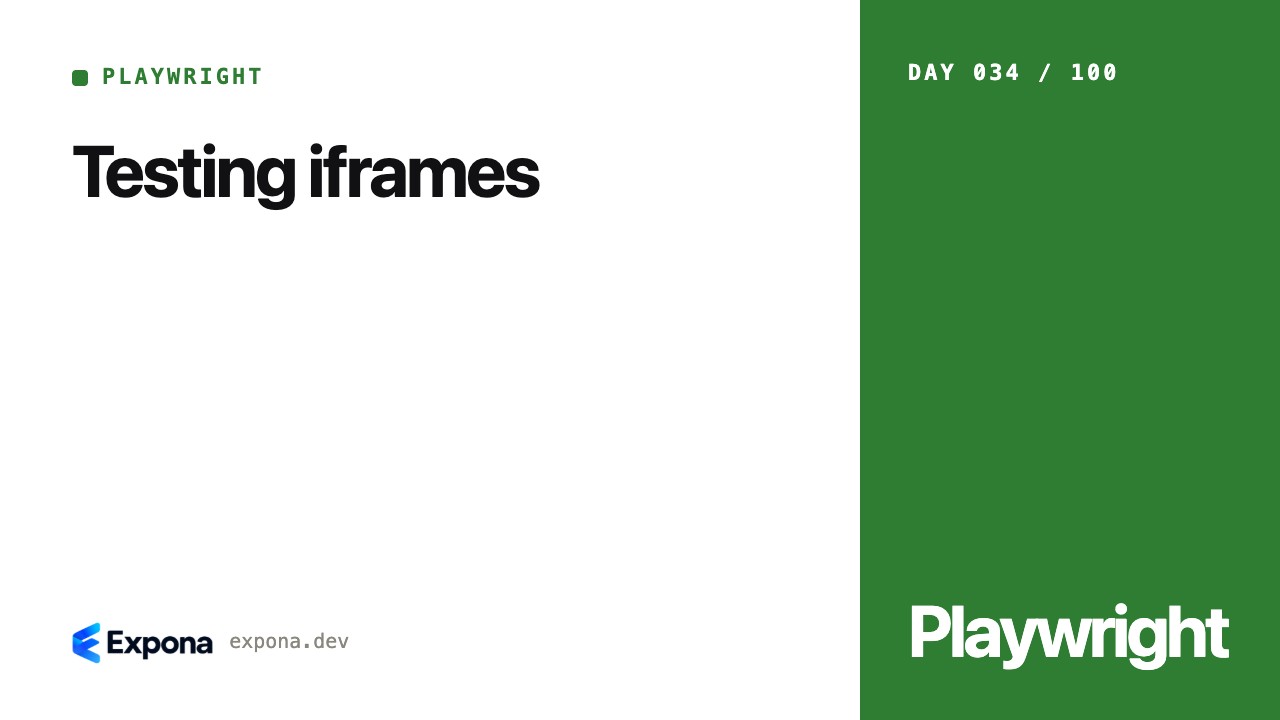 Testing iframes: what every Playwright developer should know