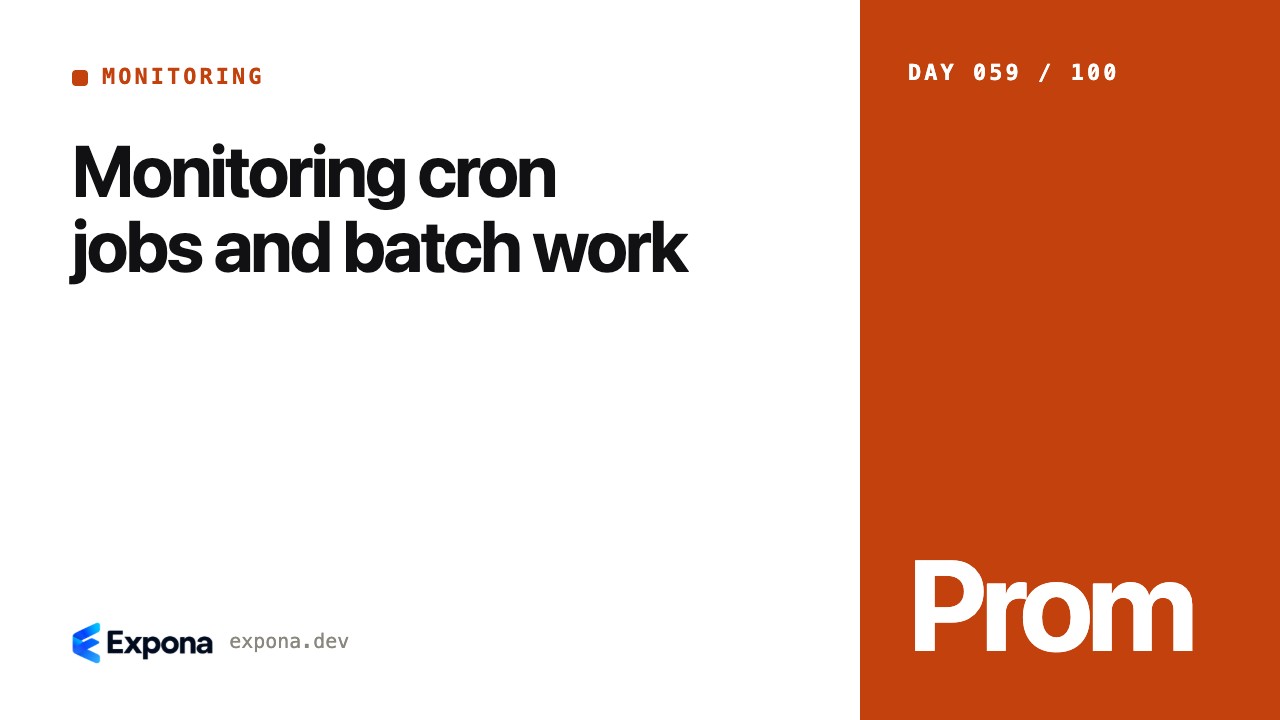 Monitoring cron jobs and batch work: a step-by-step guide