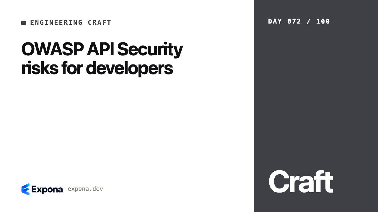 OWASP API Security risks for developers, explained simply