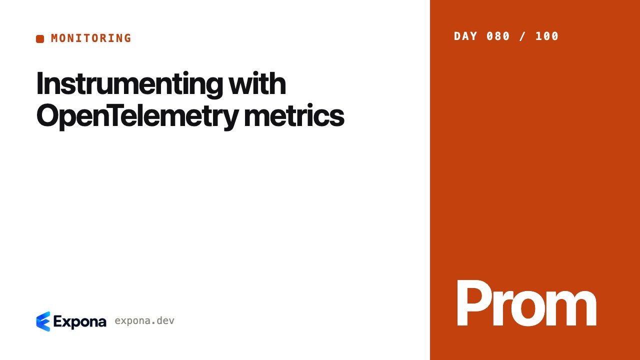Instrumenting with OpenTelemetry metrics for production