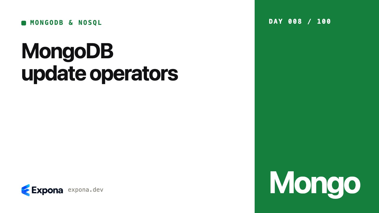 MongoDB update operators: a hands-on guide for engineers