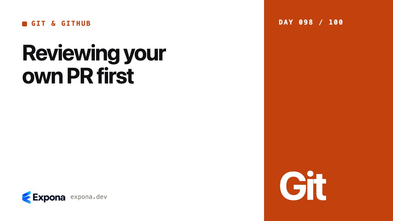 Reviewing your own PR first: what developers should know
