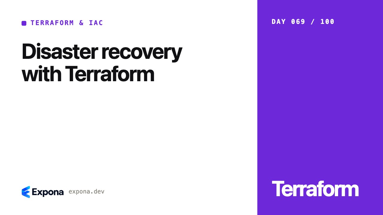 Disaster recovery with Terraform: lessons from production