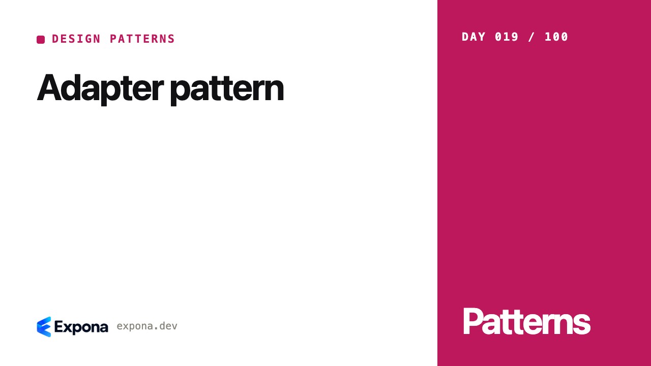 Adapter pattern: Design Patterns lessons from production