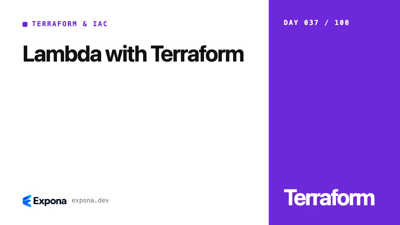 Lambda with Terraform: a practical Terraform & IaC guide