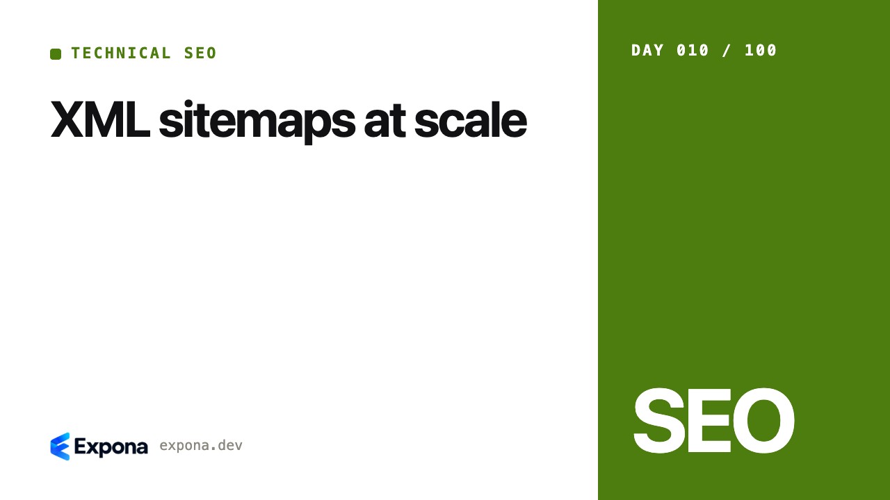XML sitemaps at scale: a practical guide for developers