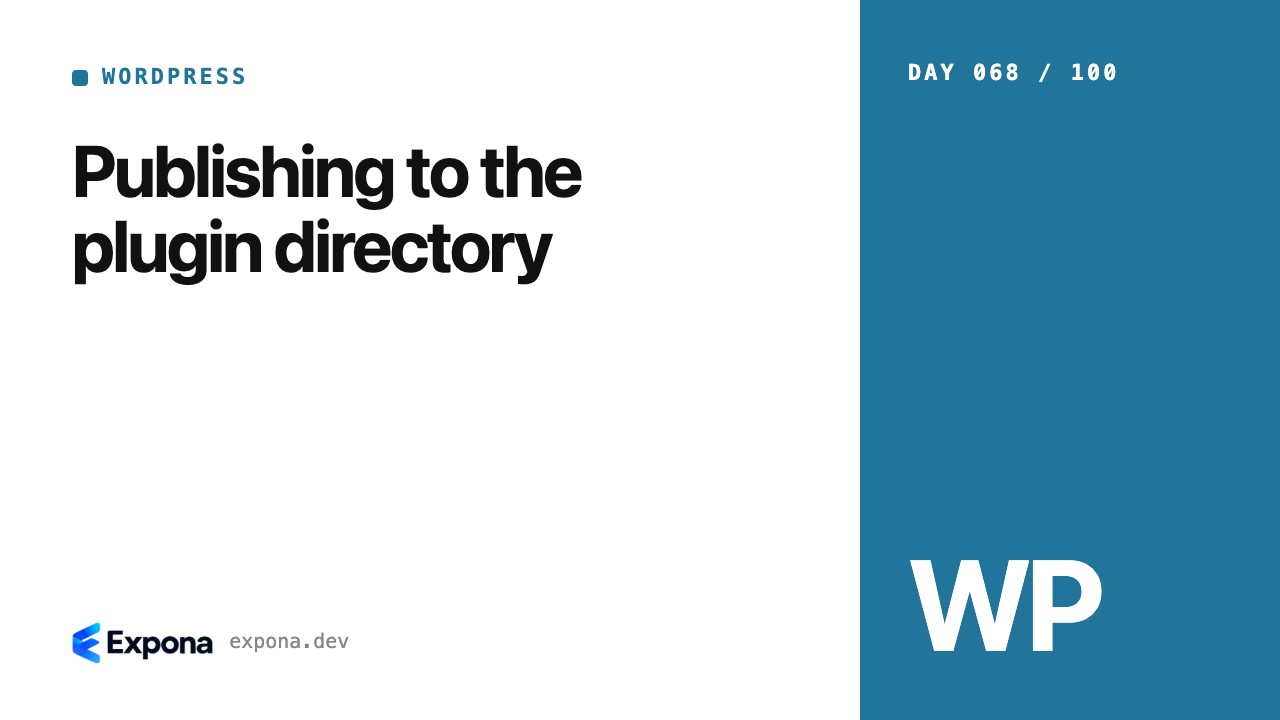 Publishing to the plugin directory: a step-by-step guide