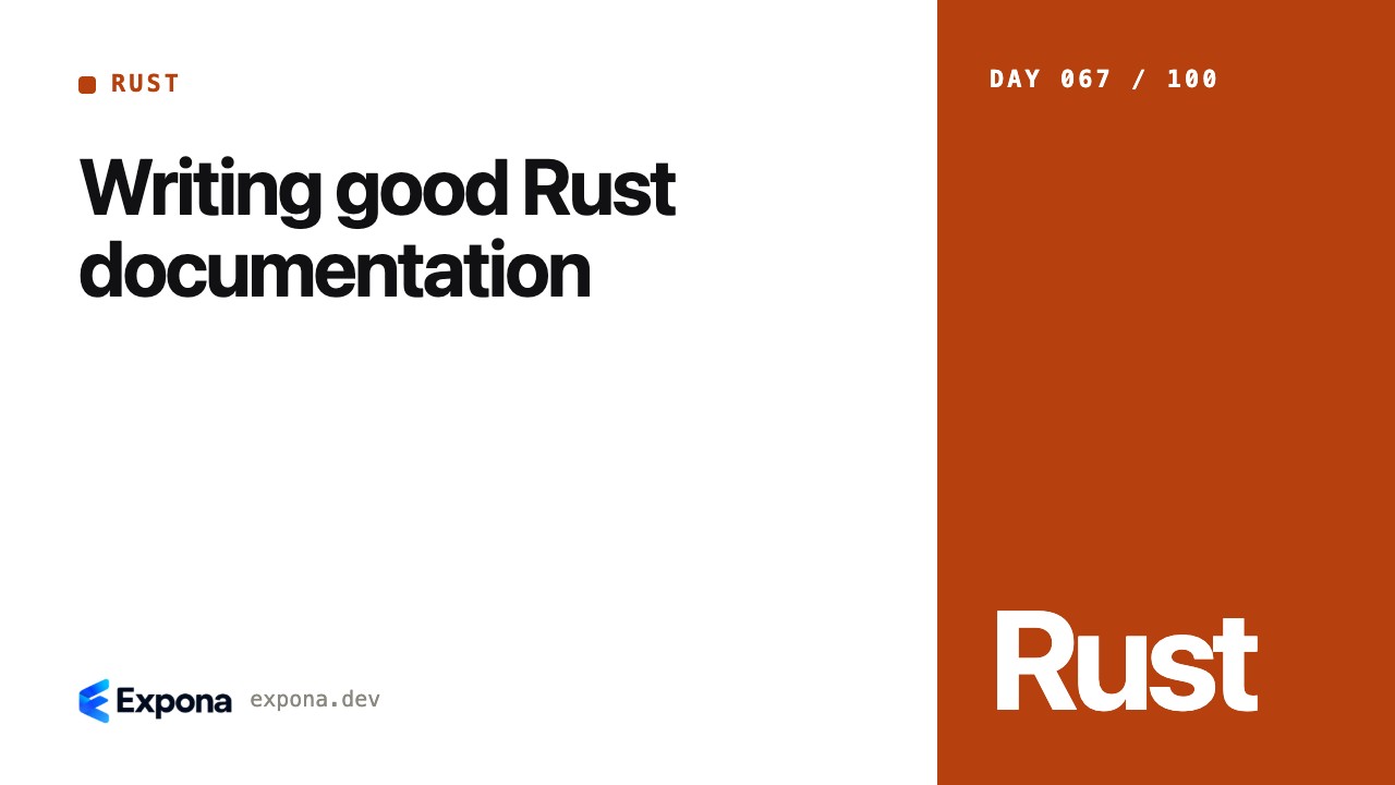 Writing good Rust documentation: lessons from production