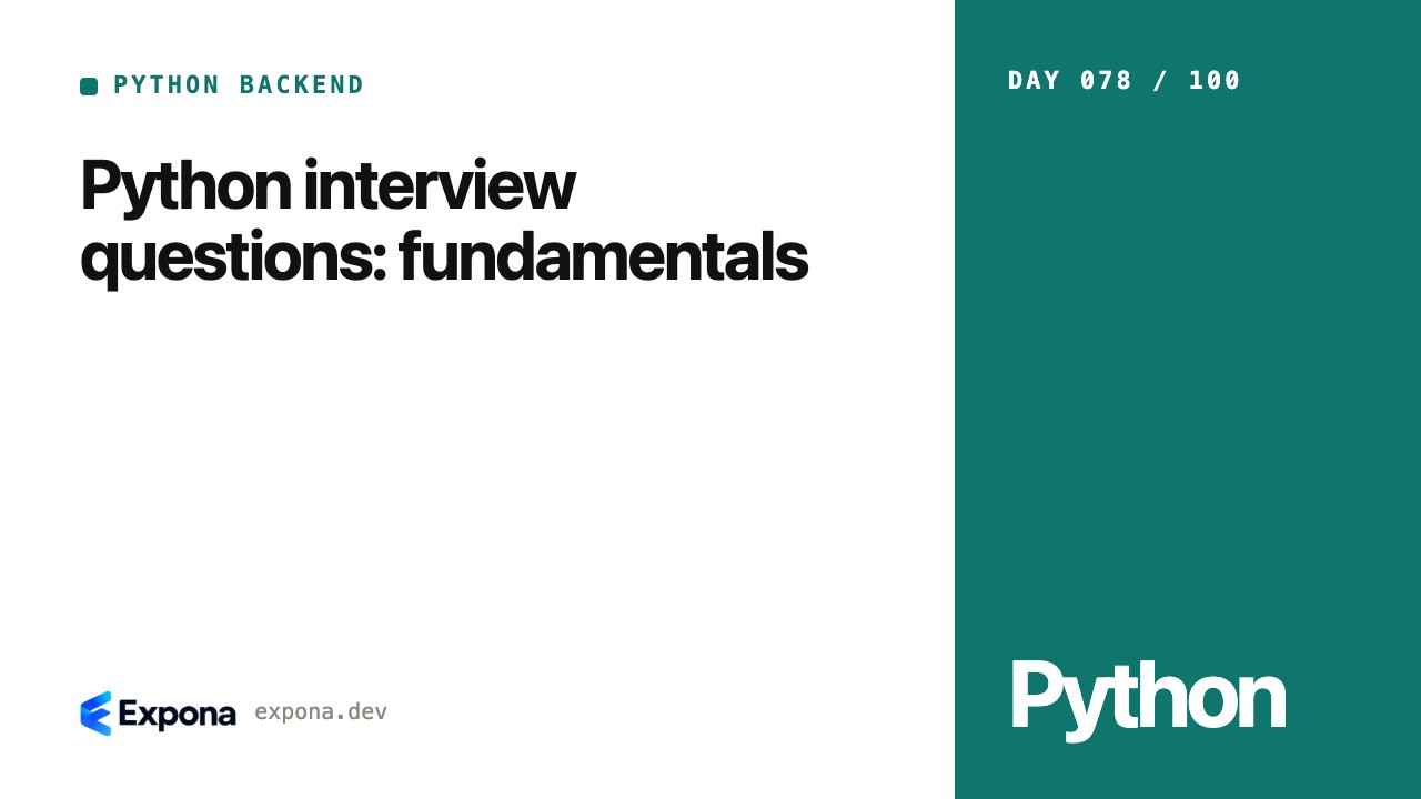 Python interview questions: fundamentals for production