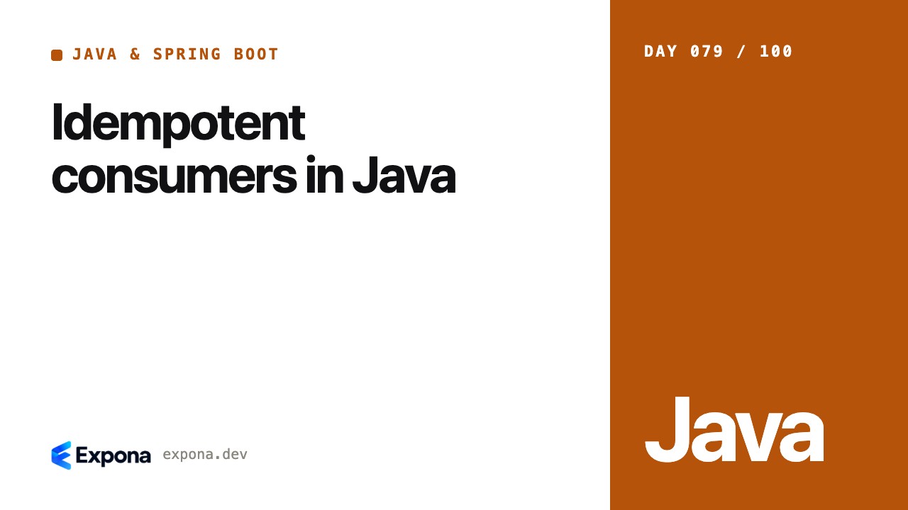 Idempotent consumers in Java: what developers should know