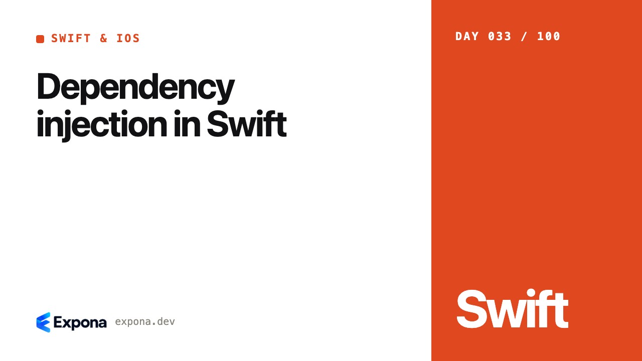 Dependency injection in Swift for Swift & iOS developers