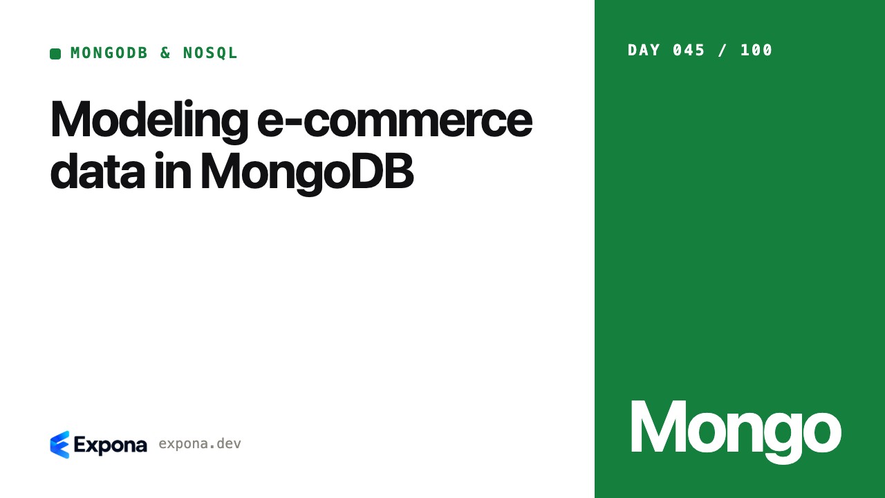 Modeling e-commerce data in MongoDB: a step-by-step guide