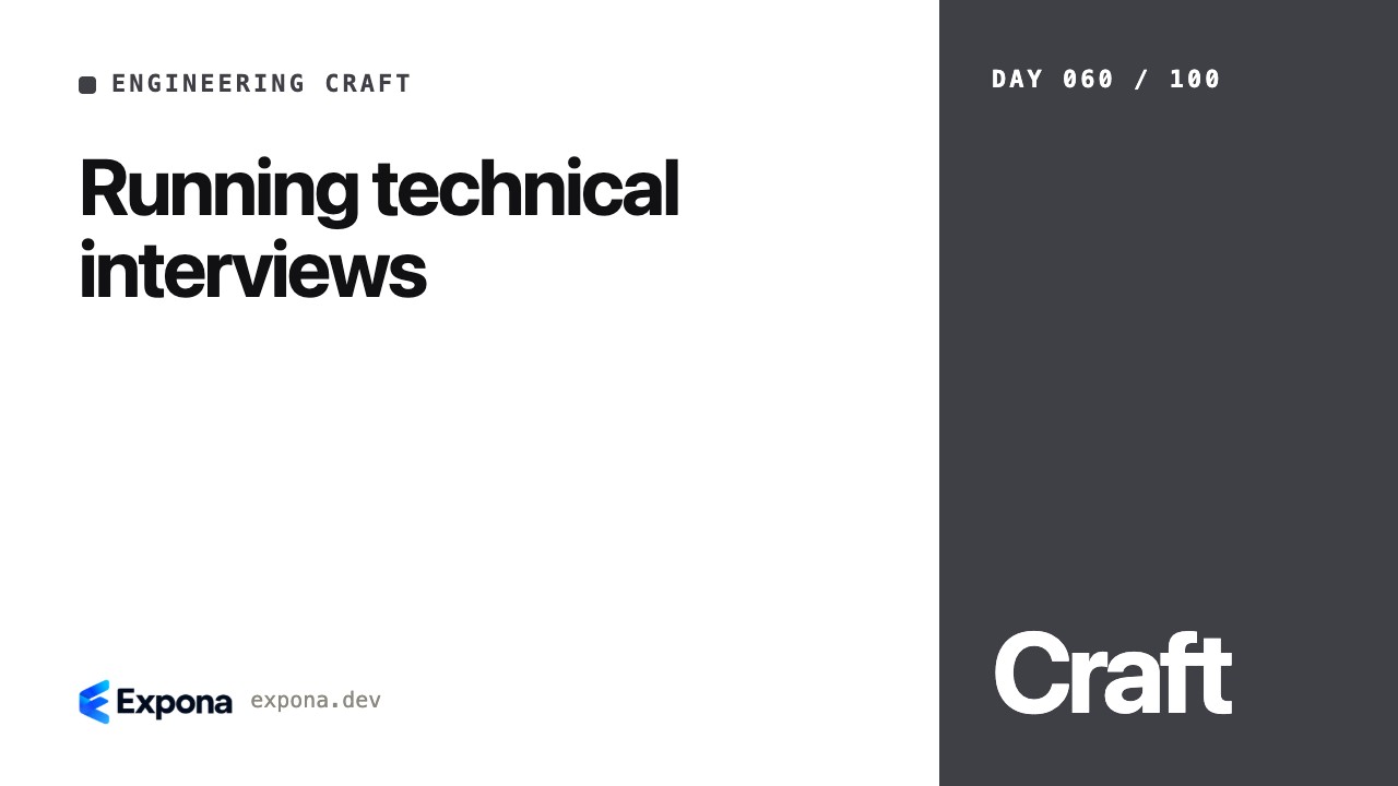 Running technical interviews: what developers should know