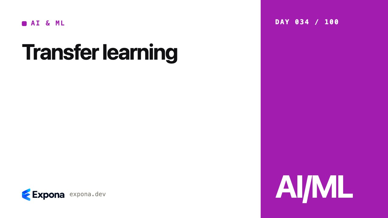 Transfer learning: what every AI & ML developer should know