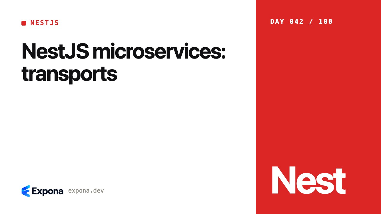 NestJS microservices: transports — a step-by-step guide