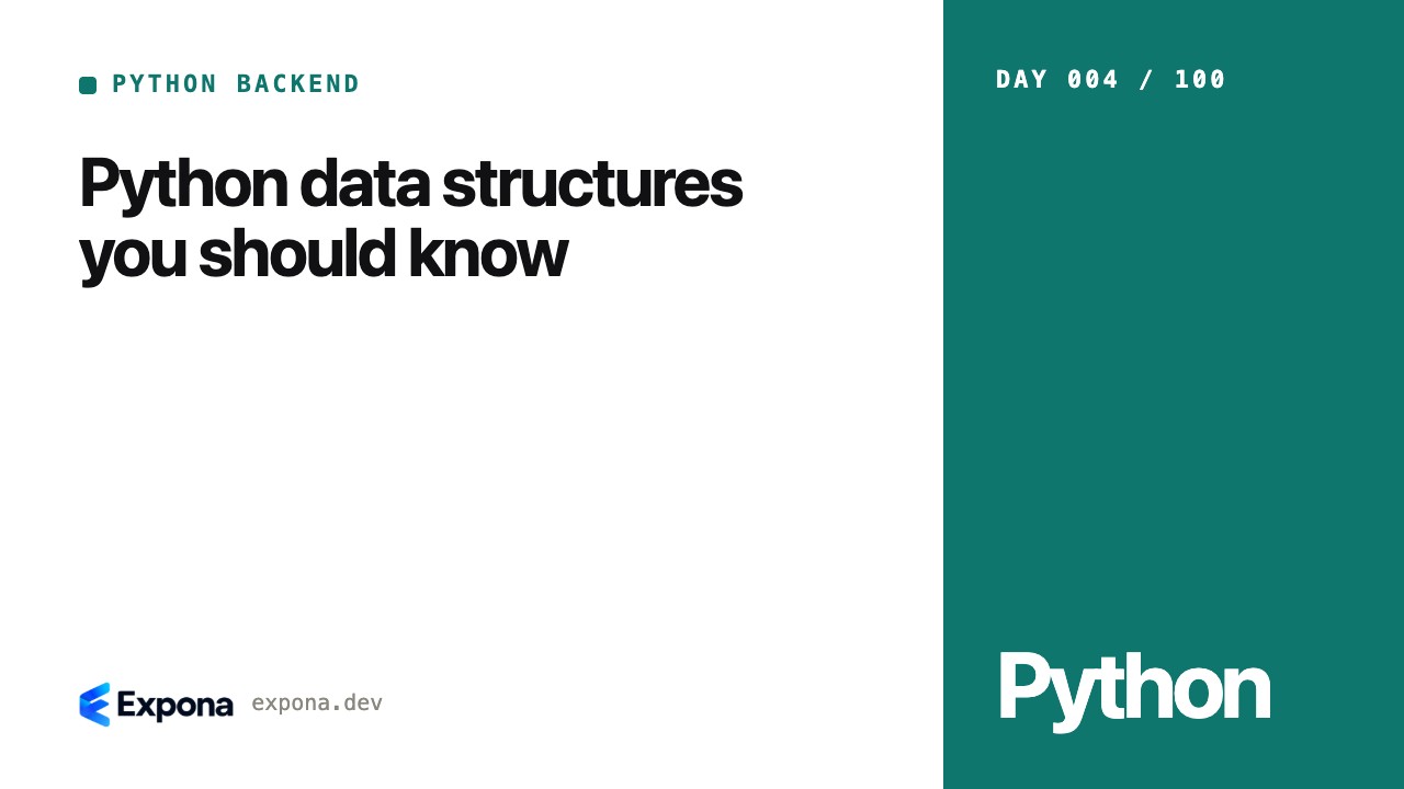 Python data structures you should know in Python Backend