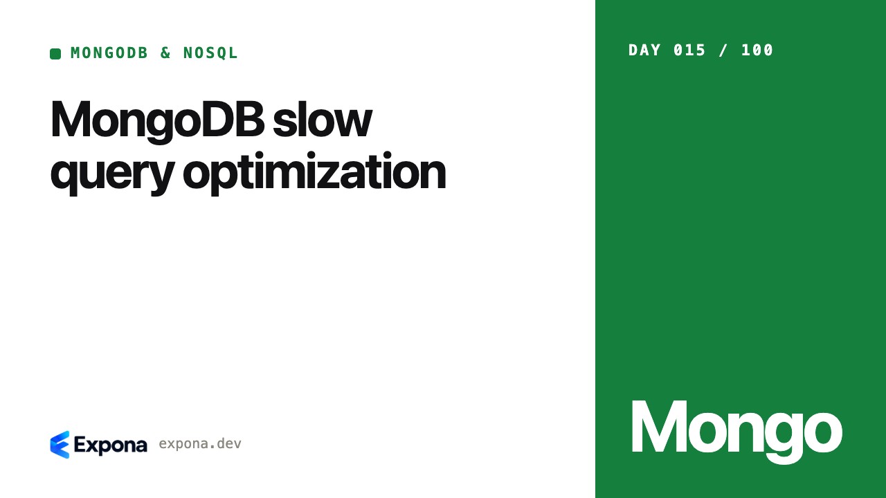 MongoDB slow query optimization: lessons from production