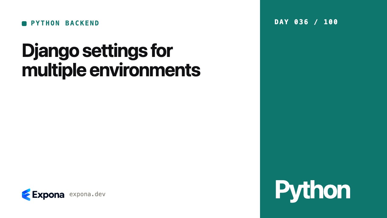 Django settings for multiple environments for production