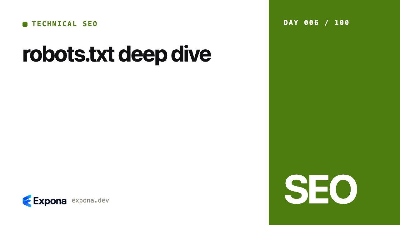robots.txt deep dive: a Technical SEO guide for developers