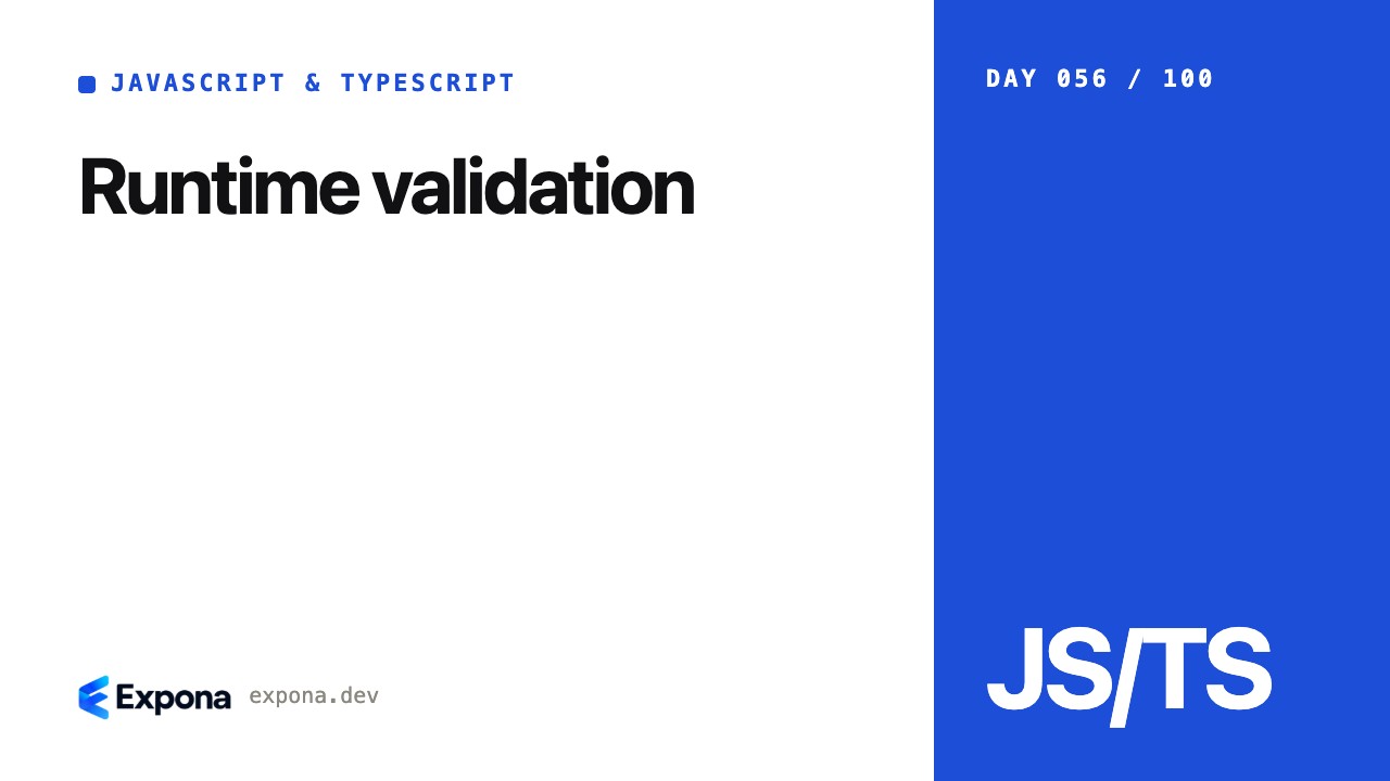 Runtime validation for JavaScript & TypeScript developers