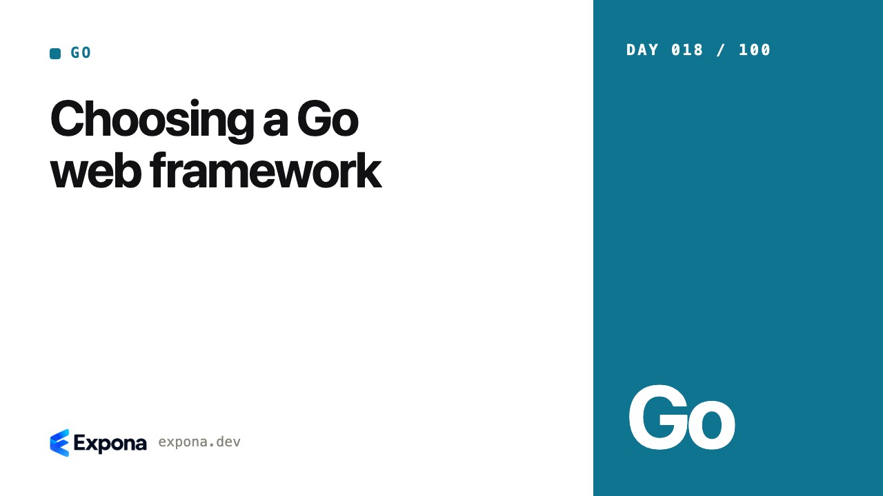 Choosing a Go web framework: what developers should know