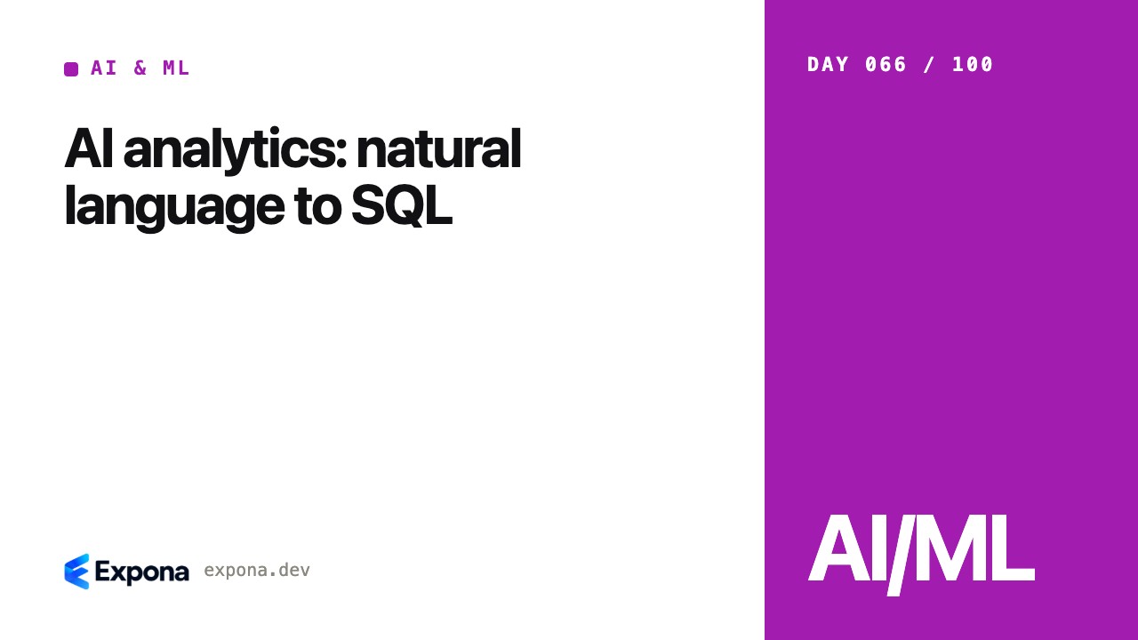 AI analytics: natural language to SQL, explained simply
