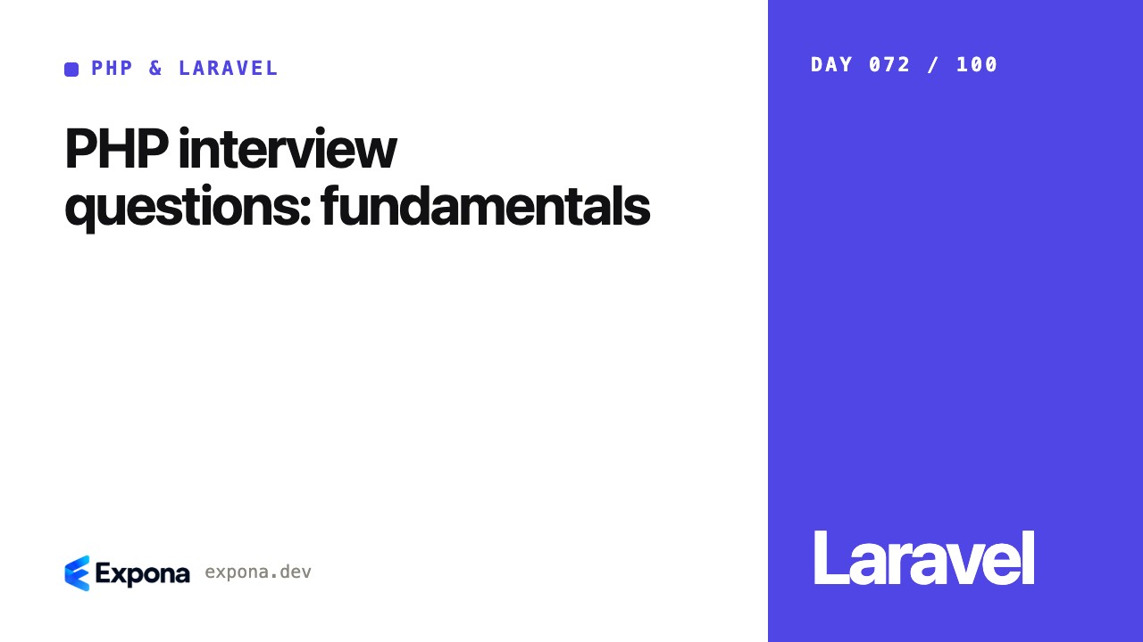 PHP interview questions: fundamentals, explained simply