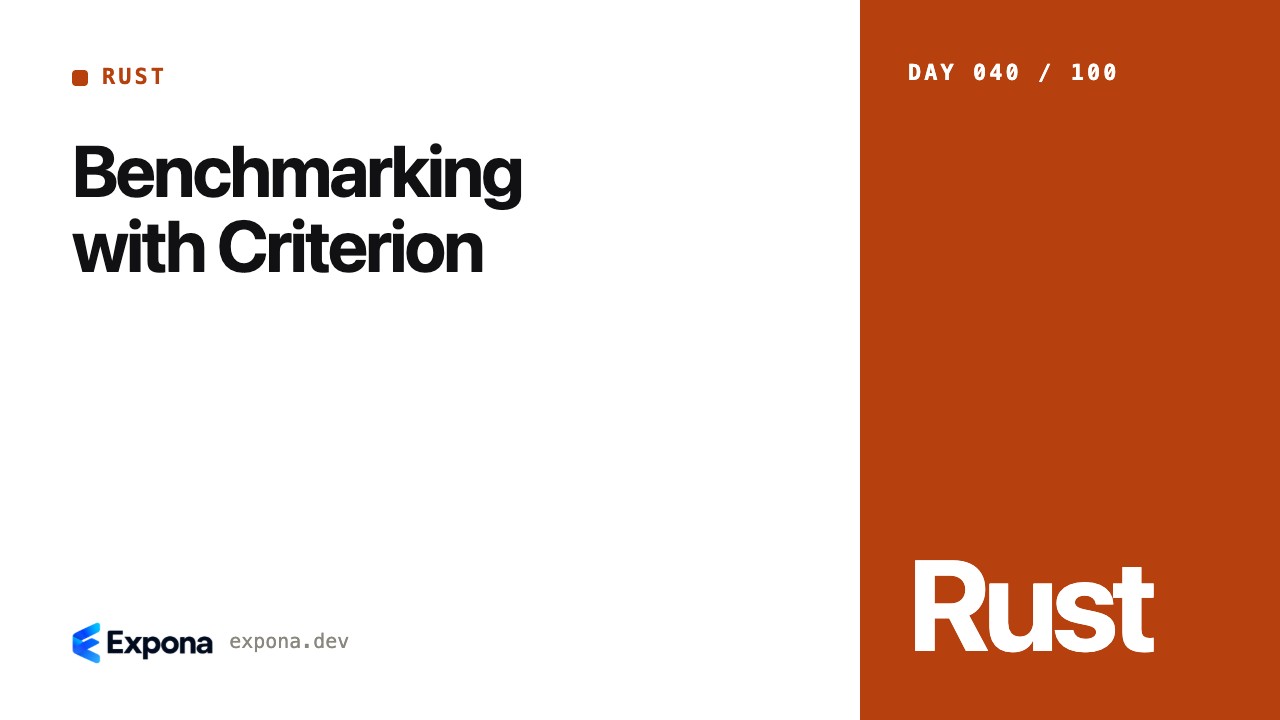 Benchmarking with Criterion: a Rust guide for developers