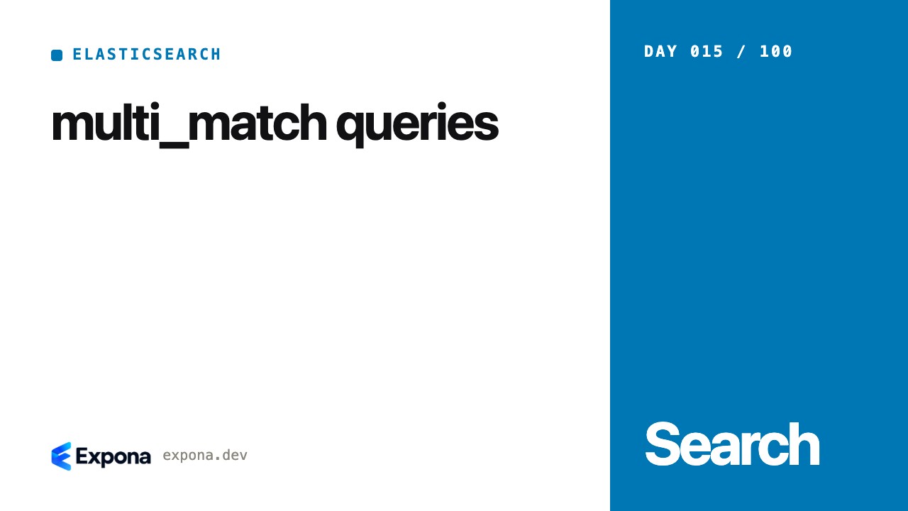multi_match queries in Elasticsearch & Search Engineering