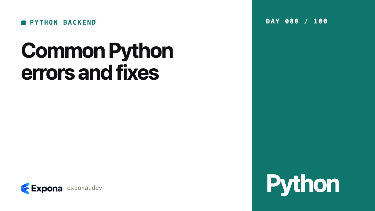 Common Python errors and fixes: best practices explained