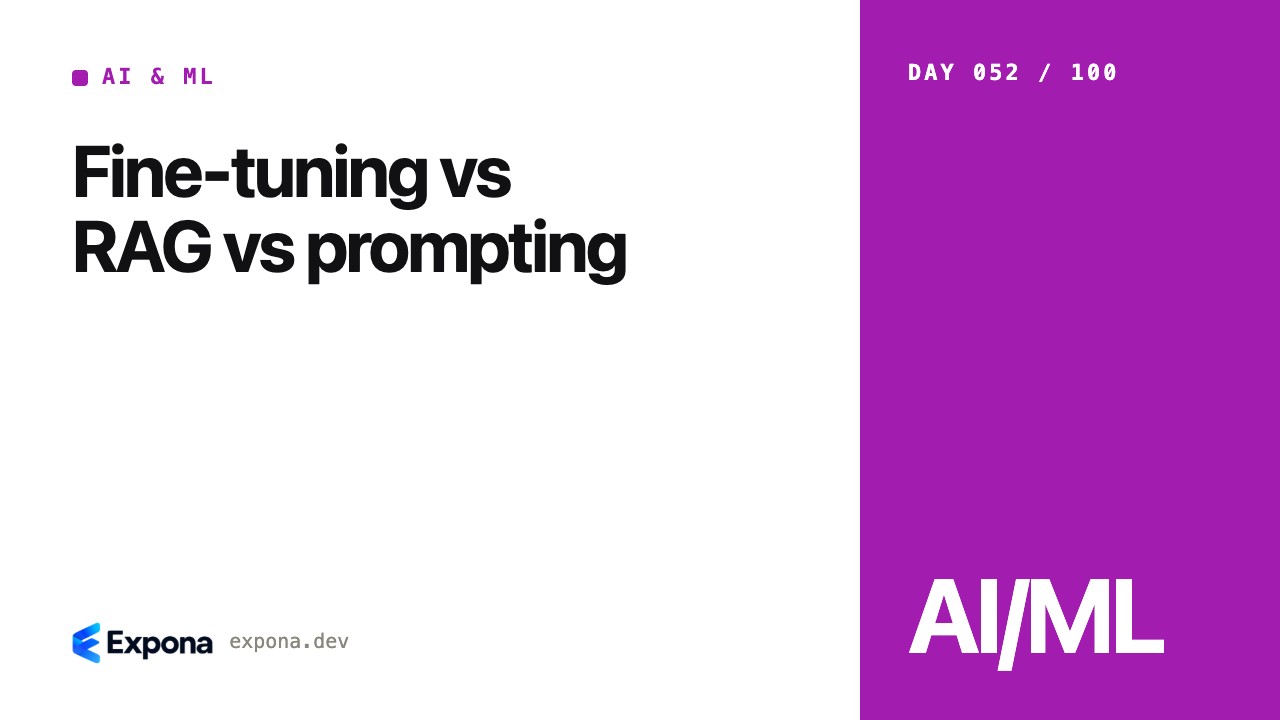 Fine-tuning vs RAG vs prompting: lessons from production