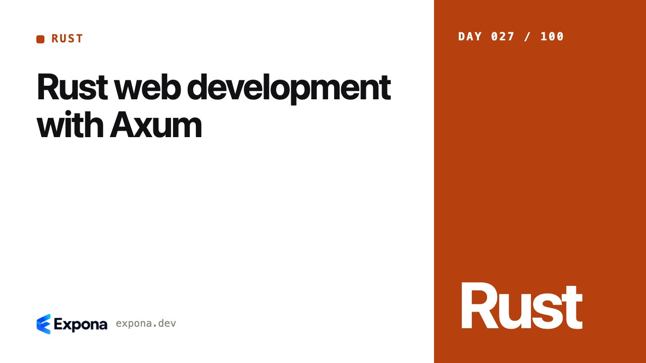 Rust web development with Axum: best practices explained