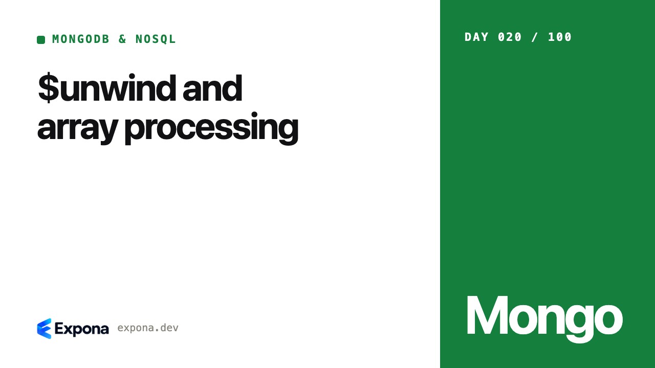 $unwind and array processing: what developers should know