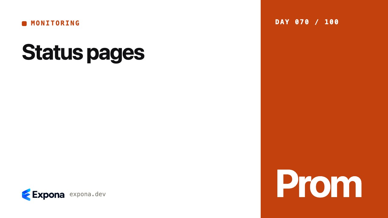 Status pages: what every Monitoring developer should know