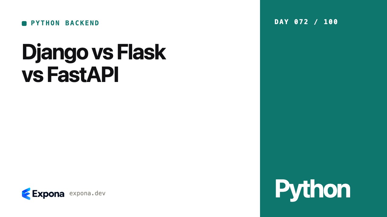 Django vs Flask vs FastAPI in Python Backend Development