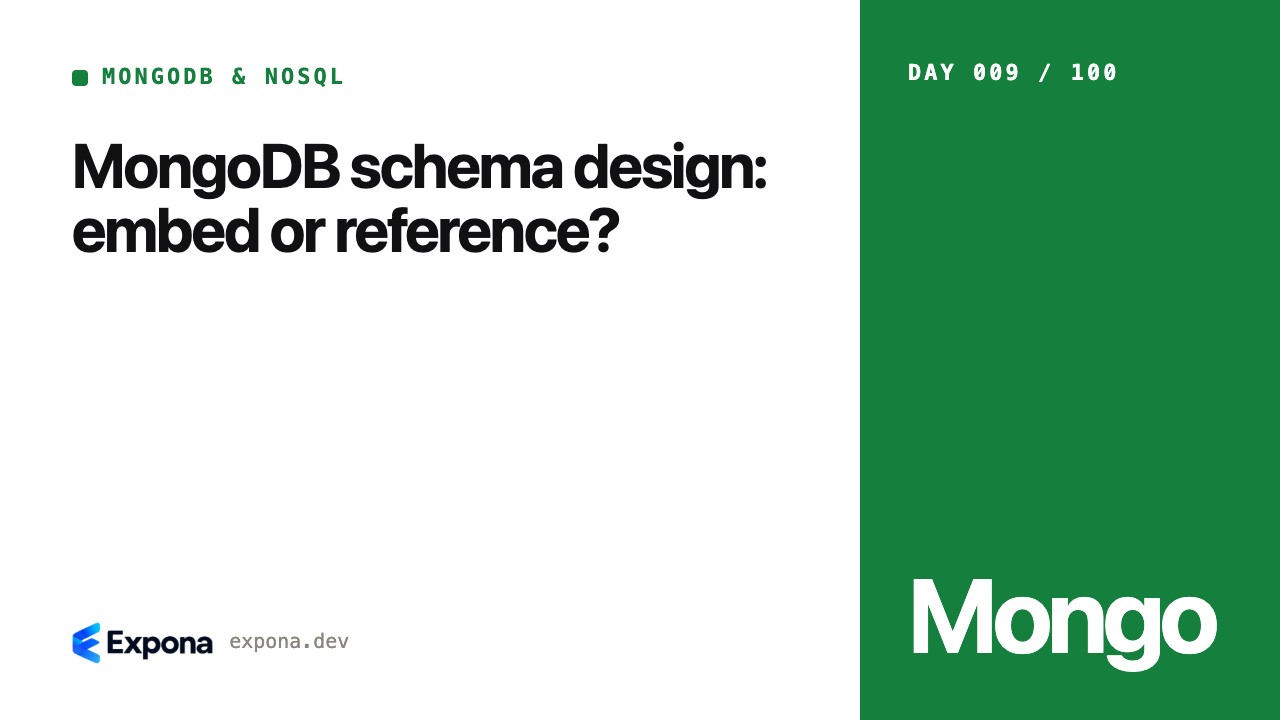 MongoDB schema design: embed or reference for production