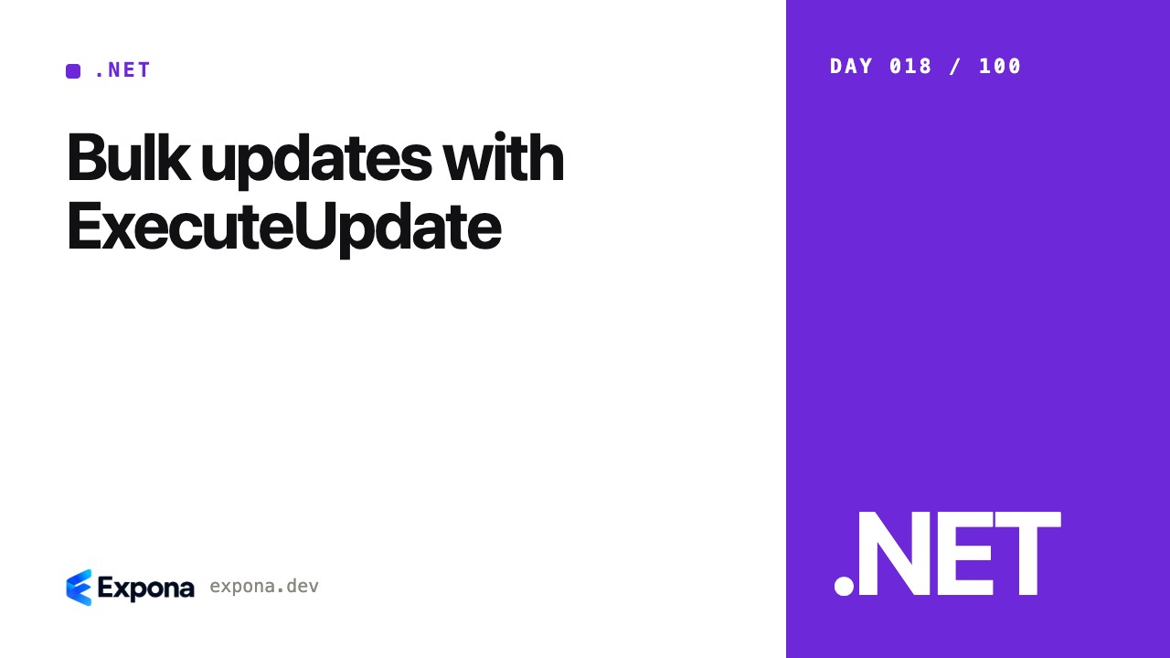 Bulk updates with ExecuteUpdate: lessons from production