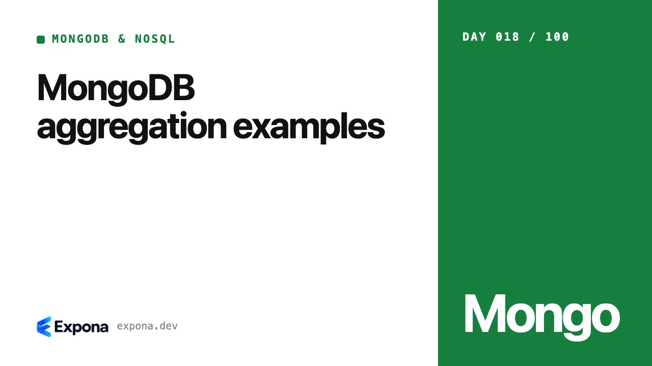 MongoDB aggregation examples: what developers should know