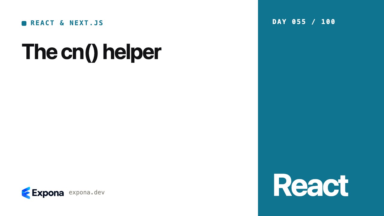 The cn() helper: React & Next.js lessons from production