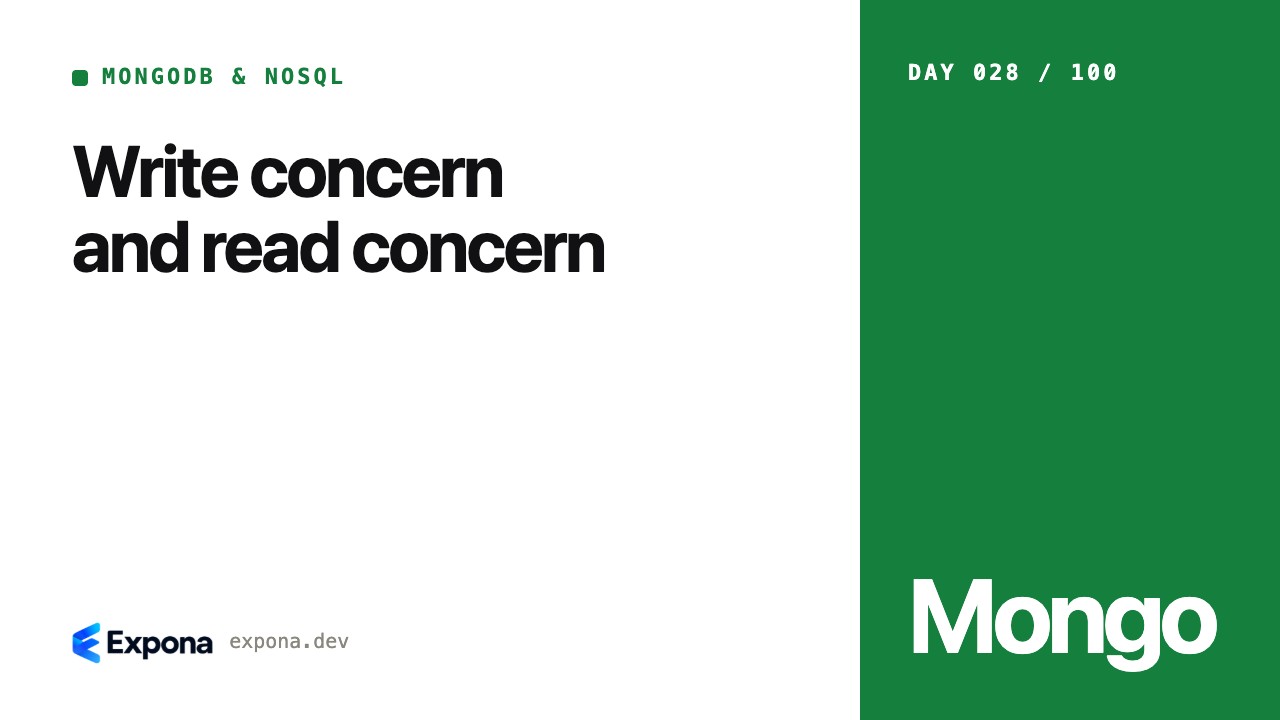 Write concern and read concern: best practices explained